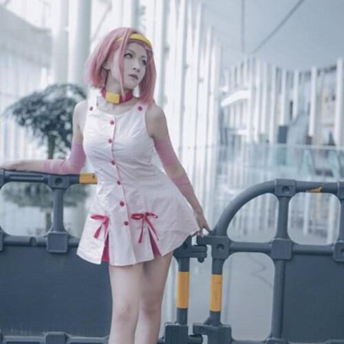 JoJos Bizarre Adventure movie Sugimoto Reimi Cosplay Costume pink dress with accessory