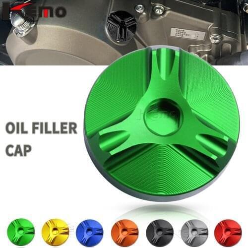 Oil Filler Cap For Kawasaki Z250 Z 250 2013-2014 Motorcycle Accessories Engine Oil Drain Plug Sump Nut Cup Cover