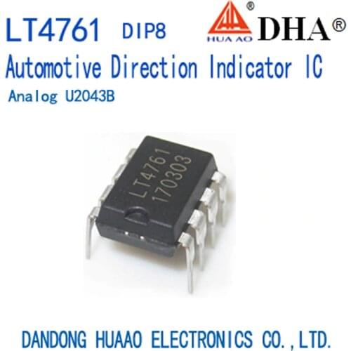 LT4761 U2043B Automotive Car Direction Indicator Flasher Relay ASIC DIP8