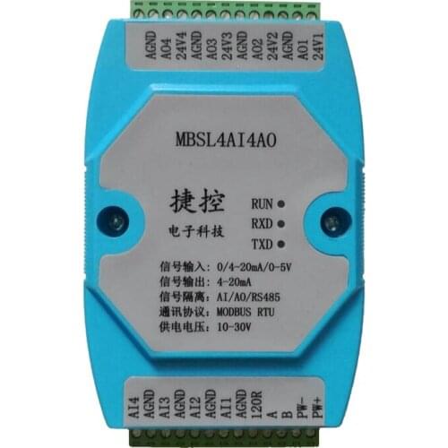 4-20mA analog input and output RS485 MODBUS acquisition module