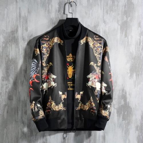 Hombre Streetwear Chaquetas Bomber Jacket Mens Jackets Jaqueta Masculina Autumn Plus Size 8xl Dragon Print Vintage Jacket Coat