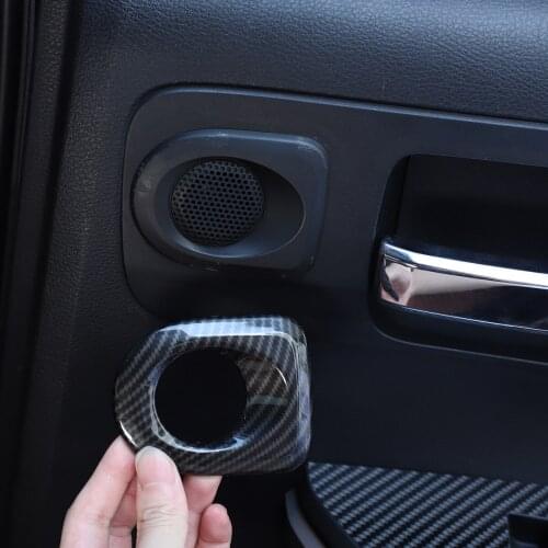 For 2007-2021 Toyota Tundra rear door speaker cover horn decorative frame ABS car interior modification accessories
