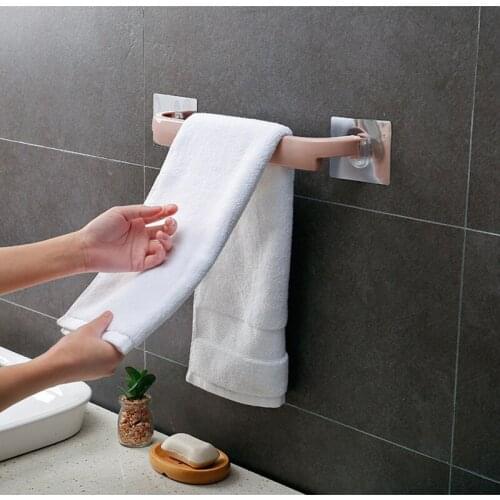 Towel Holder Rack Wall Mounted Kitchen Accessories Towel Hanger Bathroom Storage Cupboard Door Bath Hanger