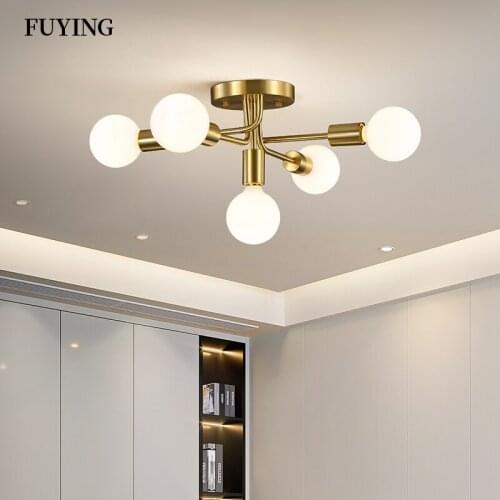 Nordic ceiling lamp led living room bedroom household chandelier modern Led ceiling chandelier decoration indoor lighting