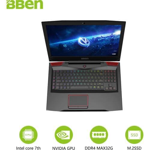 Bben Gaming G17 Laptop Notebook 17.3" FHD IPS Screen i7-7700HQ Quad Core Processor GTX1060 6G Dedicated Card