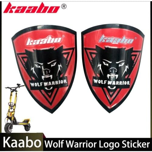 Original Kaabo Wolf Warrior Logo Sticker Badge for Kaabo Wolf King Smart Electric Scooter Sticker Replacement
