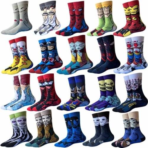 Hot Sale High socks Anime Socks Men Women novelty funny socks street fashion mens long socks cartoon skarpety printed cool socks