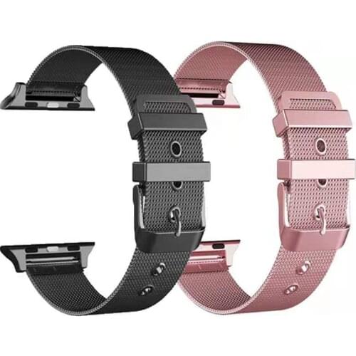 Stainless Steel Loop Band for Apple Watch Band Strap 38mm 42mm 40mm 44mm Metal Bracelet for iWatch SE 6/5/4/3/2/1 Wrist band