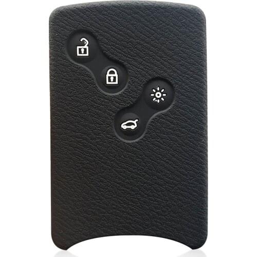 Silicone Key Cover Keychain Holder Shell For Renault Fluence Captur Clio Laguna 3 Zoe Scenic Nema Koleos 4 Buttons Remote Skin