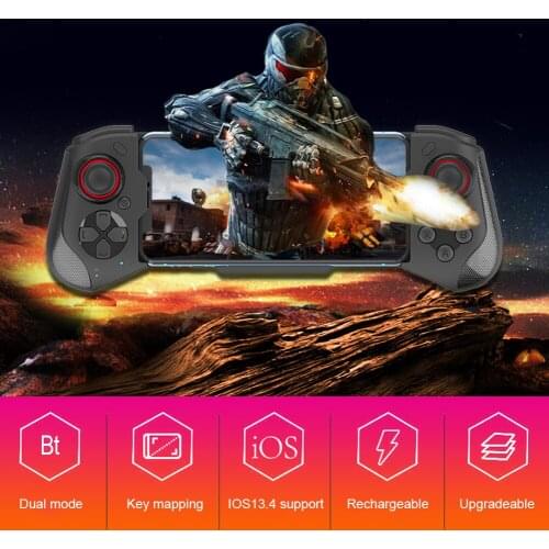 Telescopic Game Controller Wireless Gamepad Trigger Joystick For PUBG Mobile For IOS 13.4 And Below Android Phone