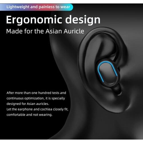 TIAN NEW T11 TWS Bluetooth 5.0 Earphone 9D Stereo Wireless Earpiece Headset HI-FI Earbuds HD Call Waterproof