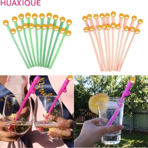 10Pcs Penis Straws Sexy Willy Drinking Dicky Jok Straw Bar Accessories Bachelorette Party Hen Party Nightclub Adult Theme Party
