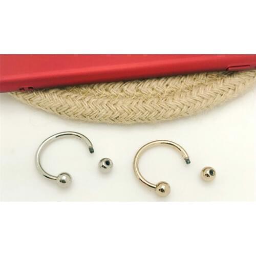 10pcs Semicircle Headset Shape Studs And Spikes For Clothes Rivets For Leather DIY Accessory For Jewelry Findings Craft Supplies