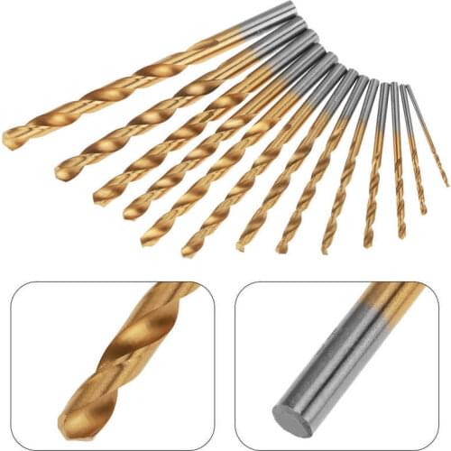 13x 1 5-6 5mm High Steel HSS Coated Drill Bits Shank Set Tool Hot