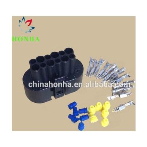 2/5/10/20/50/10 pcs/lots DJ7121-1.5-3.5-21 AMP Tyco TE auto electrical 12 pin female waterproof wire harness connector