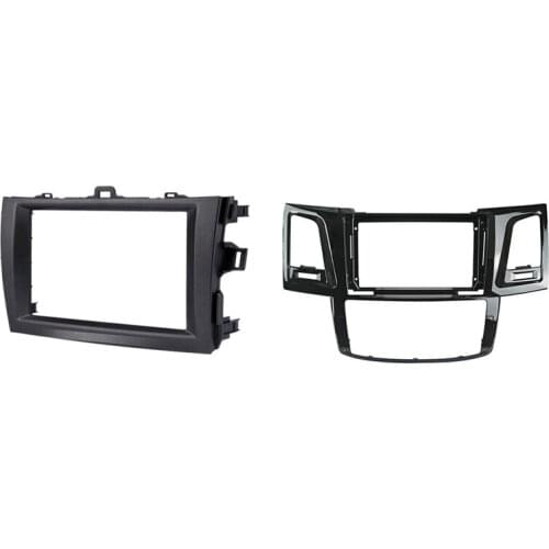 2 Pcs 2Din Car Radio Fascia Stereo Dash Kit & 1 Set 9 Inch Car Fascia Dvd Fascias Panel Dashboard Stereo