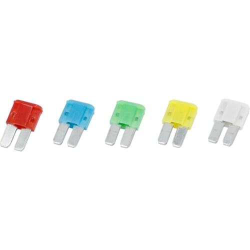 5PCS 5A 7.5A 10A15A 20A 25A 30A AMP Micro 2 Long Leg Fuse 9mmx15.5mm Mini M2 Long Foot Automobile Fuse Insert