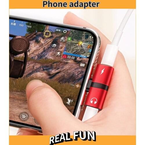 Suitable for Iphone 12 11 XS XR Adapter IPhone 7 8 Listen to Music and Charge 2 in 1 Audio Adapter