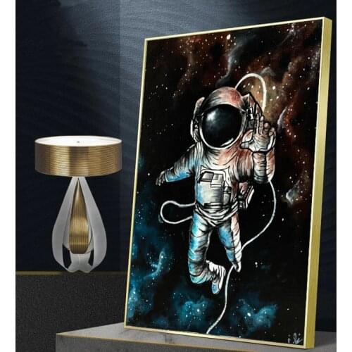 Astronaut Space Dreaming Stars Canvas Art Posters and Prints Wall Art Pictures for Living Room Home Decoration Painting