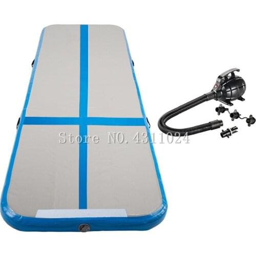 Free Shipping 10ft Track Tumbling Mat Inflatable Gymnastics Airtrack With Electric Air Pump For Practice Gymnastics Tumbling
