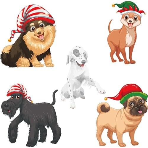 Three Ratels QD108 Cute cartoon dog childrens gift STICKERS NURSERY decoration stickers