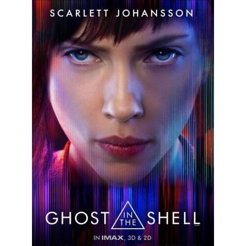 Home Decor Ghost in the Shell Movie 1017 1-Silk Art Poster Wall Sicker Decoration Gift