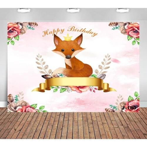 Woodland Baby Shower Photography Background Bohemain Boho Tribal Teepee Cactus Fox Birthday Banner Photo Backdrops