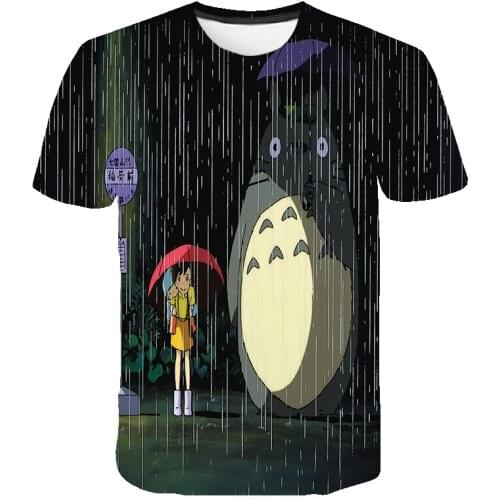 Japanese Anime Cartoon Totoro T Shirt Kids Street Style Short Sleeve T Shirt Boy Girl Lovely Style Summer o-Neck Short Sleeve