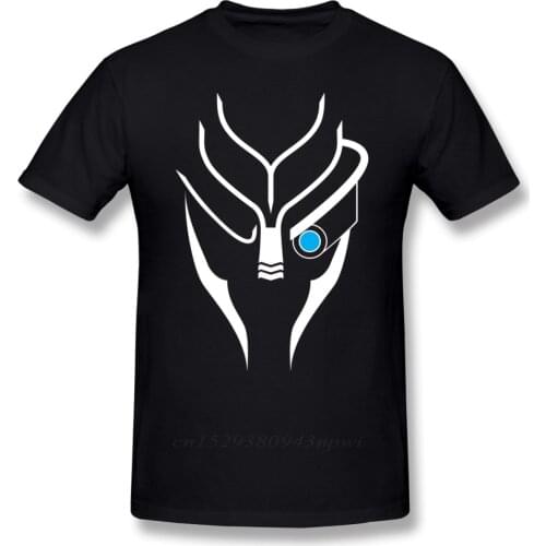 Mass Effect T Shirt Mass Effect Garrus White T-Shirt Print Men Tee Shirt Short Sleeves Funny Oversized Casual Cotton Tshirt
