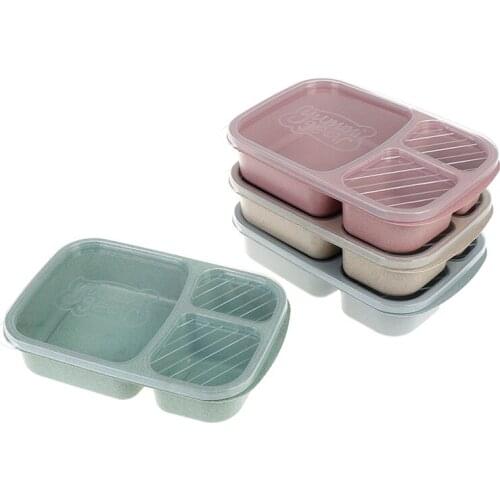 Microwave Bento Lunch Box Picnic Food Fruit Container Storage Box For Kids Adult PP