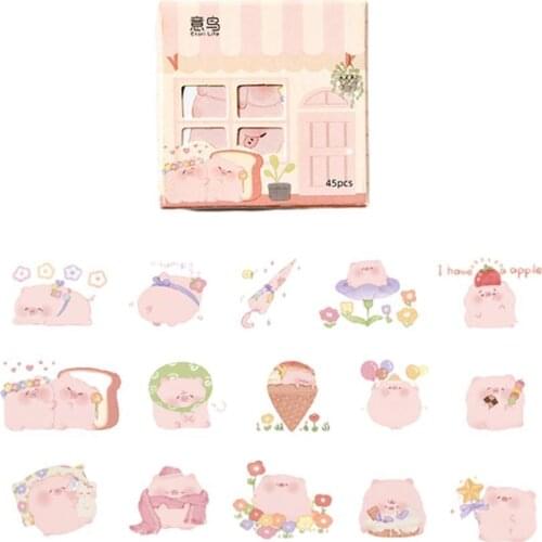 Cute Houses Stickers Creatives Special-shaped Cartoon Diary Stickers Stickers Diy Scrapbooking Stationery Decoration Sticke G2D6