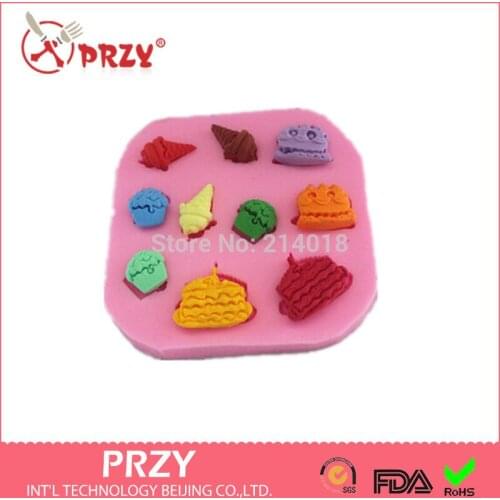 Ice Cream Sandwich Cake Dessert shaped silicon fondant Cake decoration mold fondant mold chocolate mold wholesale jelly mold