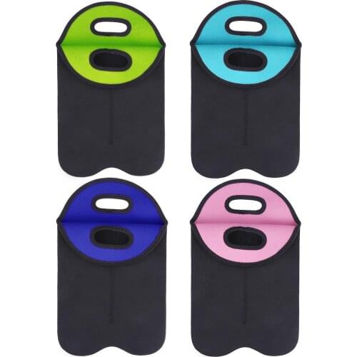 2 Bottles Wine Bag Cover Neoprene Cooler Wine-bottle Bag Protective Insulated Cover Sleeve Holder