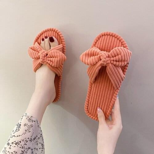2021 spring new couple home floor cotton slippers home non-slip fur slippers ladies plus size slippers