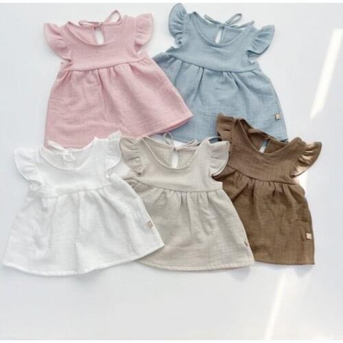 Infant Girl Clothes Newborn Baby Solid Casual Clothing Sets Summer Toddler Cute Ruffles Top And Shorts Outfits Boys Girl Suits