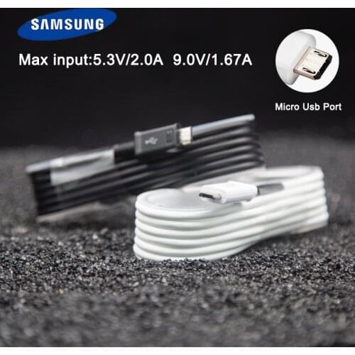 Original Samsung Fast Charger 1.5M 2A Micro usb Cable Data Line for SAMSUNG Galaxy r Galaxy S4 S7 S6 Edge Note 2 4 5 J5 J7