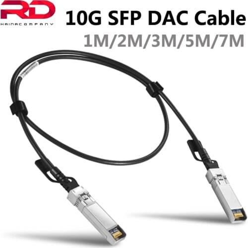 10G SFP DAC Cable Passive Direct Attach Copper SFP Cable 1M/2M/ 3M/5M/7M/10M Compatible Cisco Ubiquiti Mikrotik Zyxel 10Gb SFP