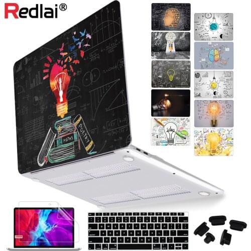 Redlai Plastic Hard Shell Case for MacBook Air Pro Retina 11 12 13 15 16inch Touch bar A2141 A2338 Laptop Cover A2179 2020 A2337