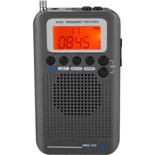 Portable Full Band Radio Aircraft Band Receiver FM/AM/SW/ CB/Air/VHF