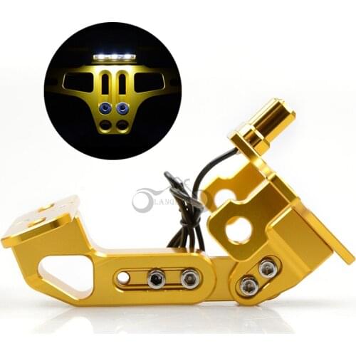 Motorcycle Adjustable License Plate Bracket Holder led light for suzuki GSF 600 bandit s gsr gsxr 600 750 gsx 650f sv 1000 TL