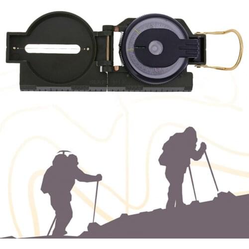 DC45-2AC Compass Portable Folding Plastic regulations English Compass Outdoor Orienteering Compass Multifunctional Map Ruler