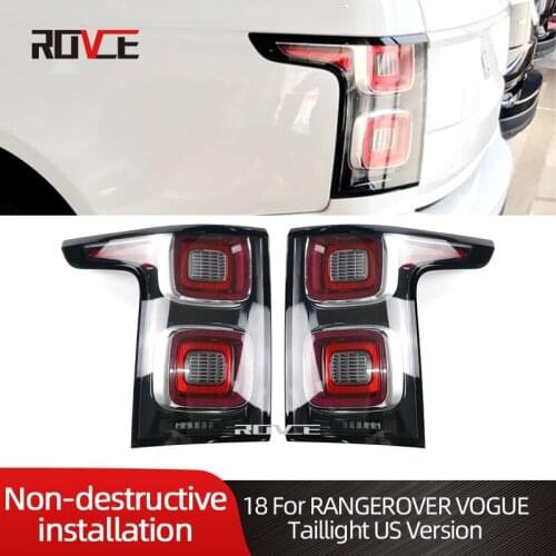 ROVCE LED Tail Light Tail Lamp For Land Rover Range Rover Vogue US Version 2018 L405 LR098356 LR098348 Taillight