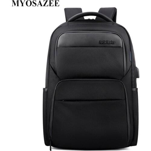 Shockproof Backpacks Men USB Charge Laptop Backpack Business Travel Bag Waterproof Fashion Anti-theft Backpack Casual Bag