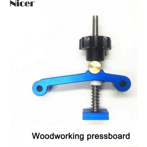 Improved T-Track Platen Miter Track Clamping Blocks Chute Blocks Djustable Press Plate Hold Down Clamps For Woodworking Table
