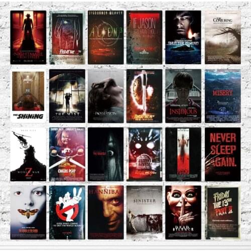 Horror Film Poster Metal Sign Sinister Dead Silence Classic Movies Well Know Iron Sign Plaque Metal Vintage Tin Sign Wall Poster