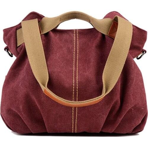 Large Capacity Women Bag Handbag Canvas Purse Messenger Bags for Women 2020 Shoulder Bags Lady Hand Bag Travel Tote Bolsos Mujer