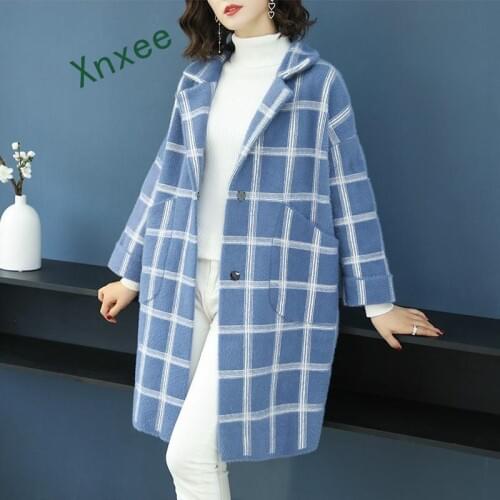 Женские пальто в клетку Xnxee China At AliExpress