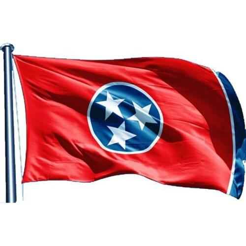 100 Pcs/Lot Tennessee American State Flags 90x150 CM Cheap Banner Polyester Vivid Color Decoration Sports Indoor Outdoor