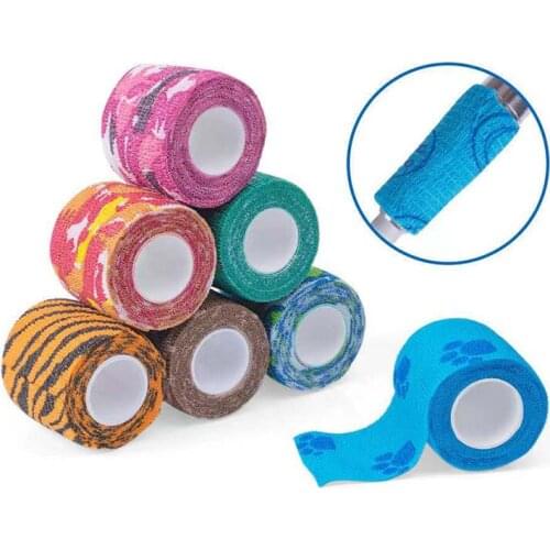 12Pcs Disposable Bandage Tattoo Sport Wrap Tape Self Adhesive Elastic Nonwoven Bandage Tape Tattoo Permanent Makeup Accessories