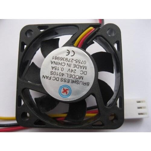15 pcs Brushless DC Cooling Fan 24V 4010S 7 Blade 40x40x10mm 3 Wires Sleeve-bearing